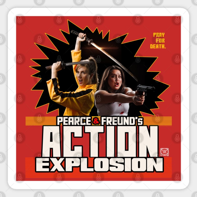 Pearce & Freund's ACTION EXPLOSION Sticker by RobSchrab